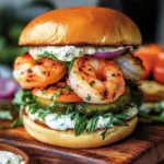 Homemade Grilled Shrimp Burger: A Light and Zesty Delight 9 Homemade Grilled Shrimp Burger