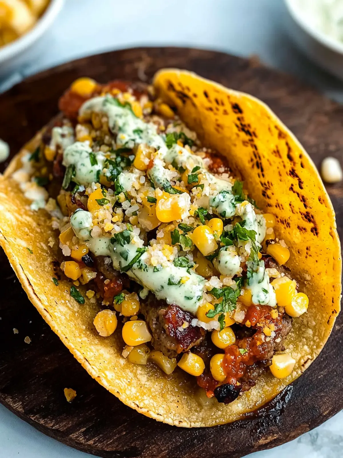 Street Corn Smash Burger Tacos: A Flavor-Packed Twist! 5 Street Corn Smash Burger Tacos