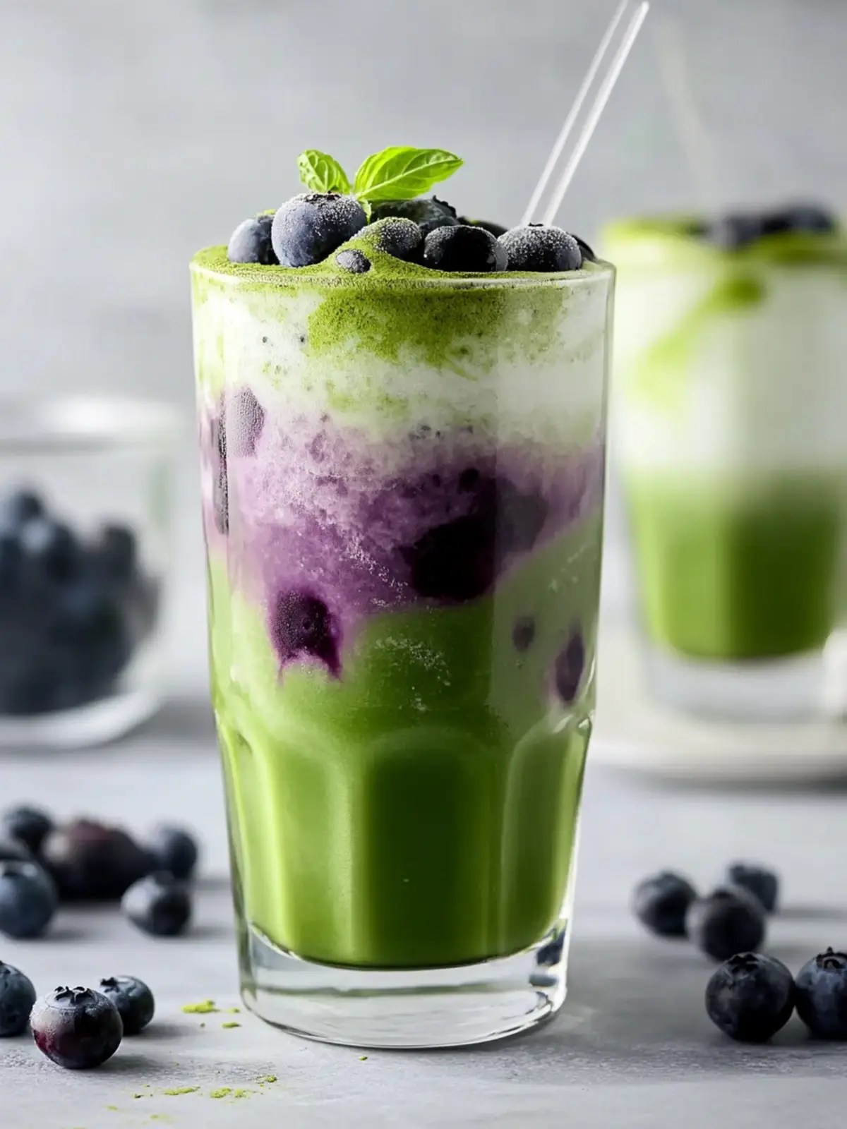 Energizing Iced Blueberry Matcha Latte for a Refreshing Boost 3 Iced Blueberry Matcha Latte