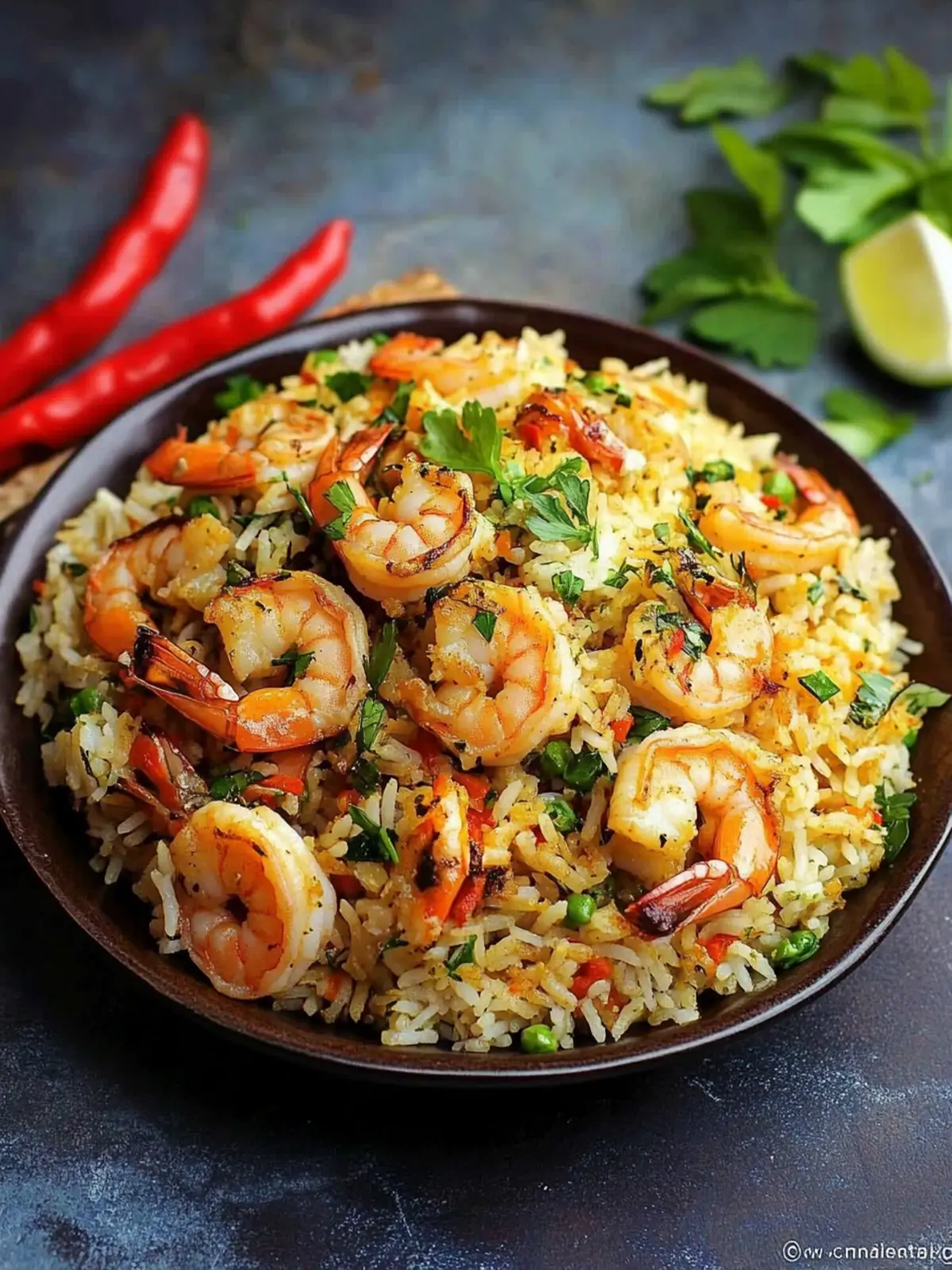 Flavorful Shrimp Rice with Herbs: A Healthy Delight for Dinner 3 Shrimp Rice with Herbs