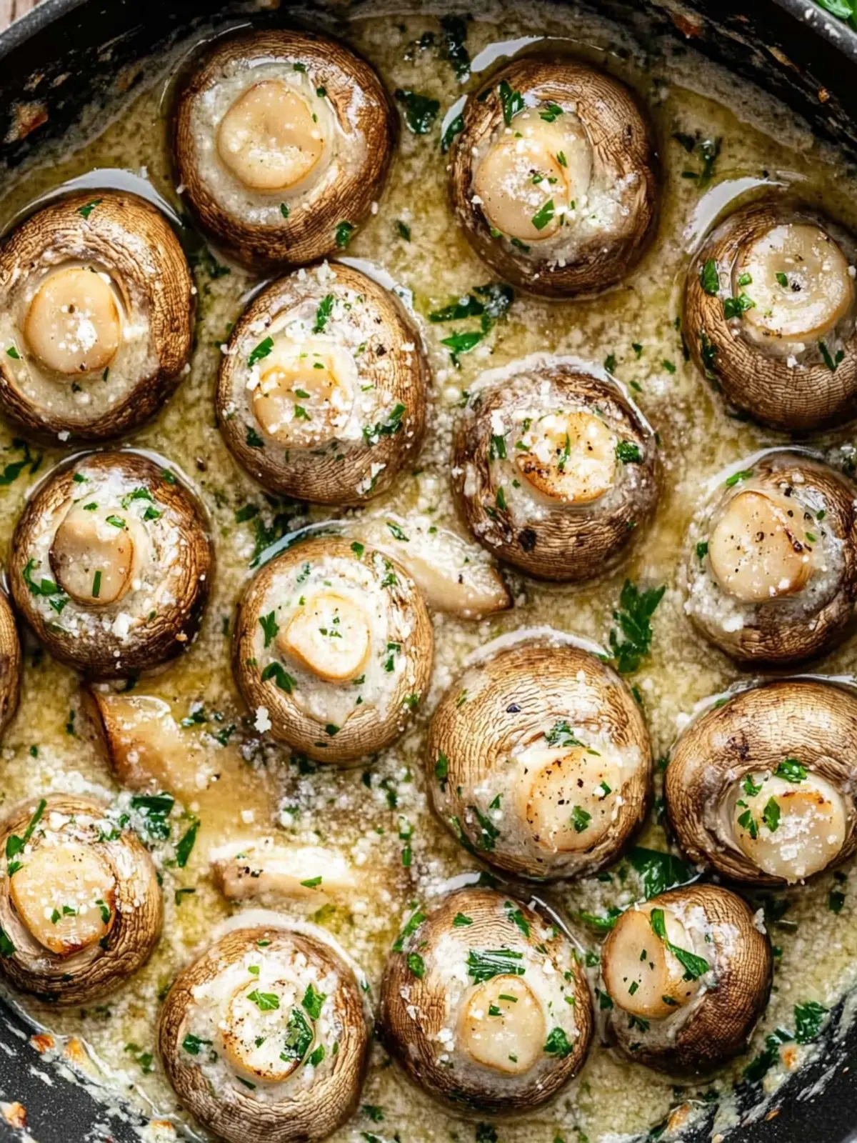 Mouthwatering Garlic Parmesan Mushrooms in Creamy Bliss 4 Garlic Parmesan Mushrooms