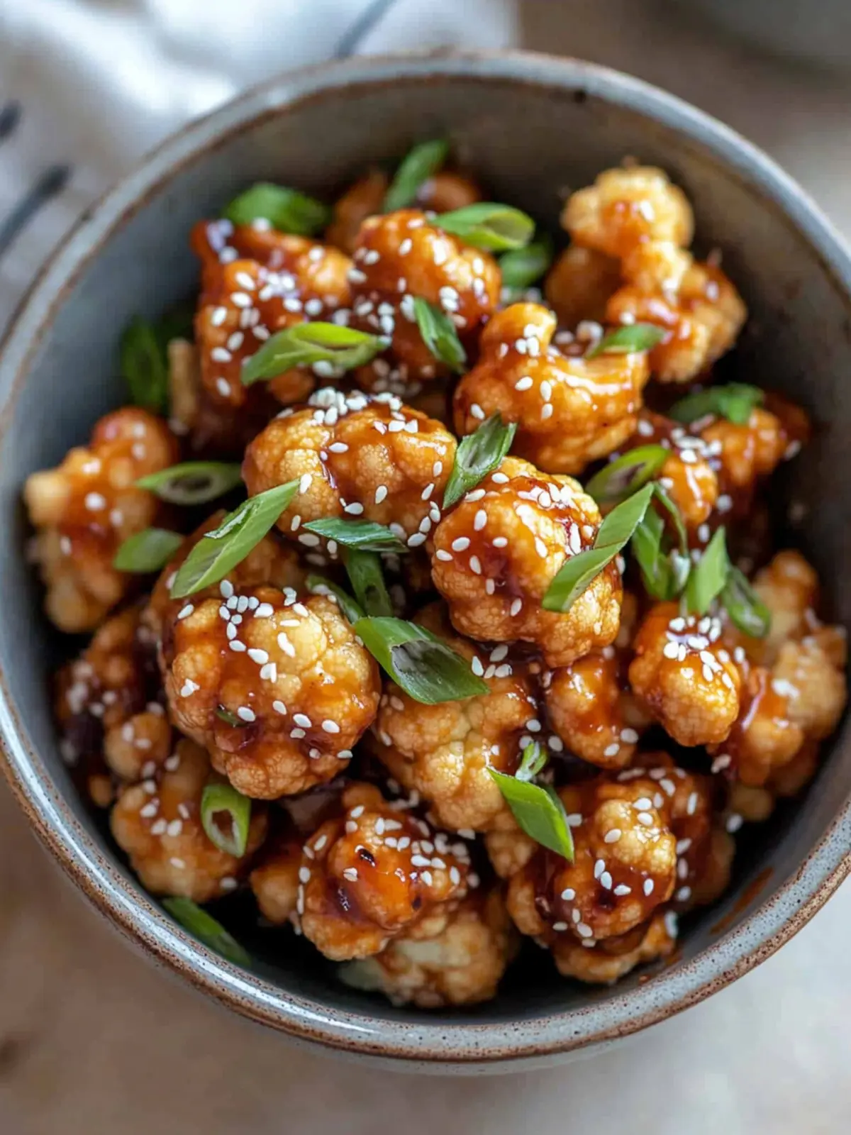 Crispy Sticky Sesame Cauliflower: Guilt-Free Flavor Explosion 2 Sticky Sesame Cauliflower