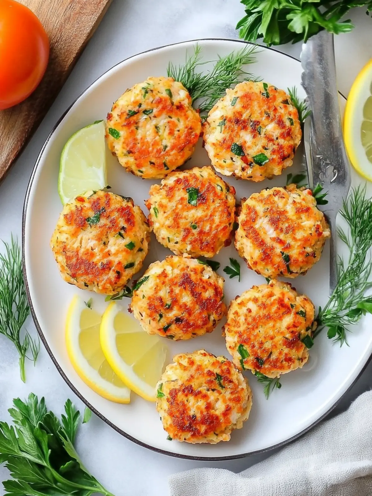Delicious Mini Salmon Cakes with Zesty Sriracha Aioli 3 Mini Salmon Cakes