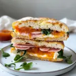 Goat’s Cheese and Ham Focaccia Sandwich with Apricot Jam Bliss 8 Goat’s Cheese and Ham Focaccia Sandwich with Apricot Jam