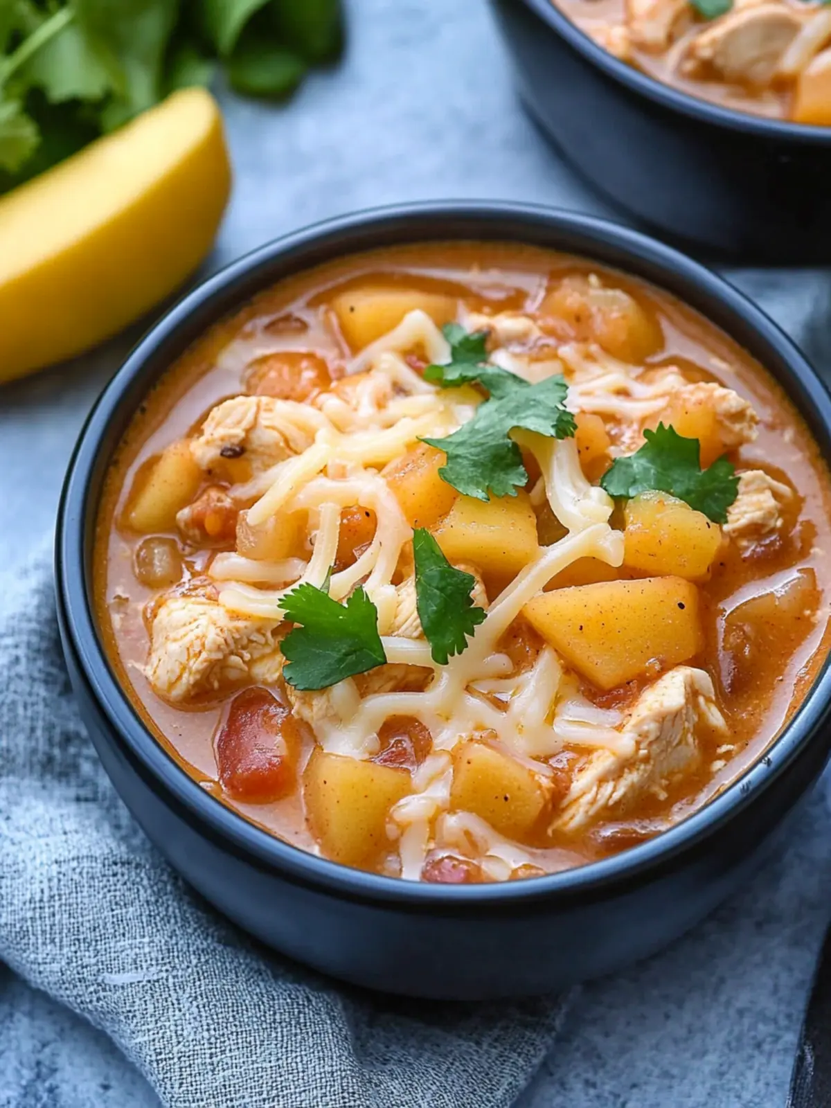 Cozy Up with White Cheddar Apple Chicken Chili Tonight 4 White Cheddar Apple Chicken Chili