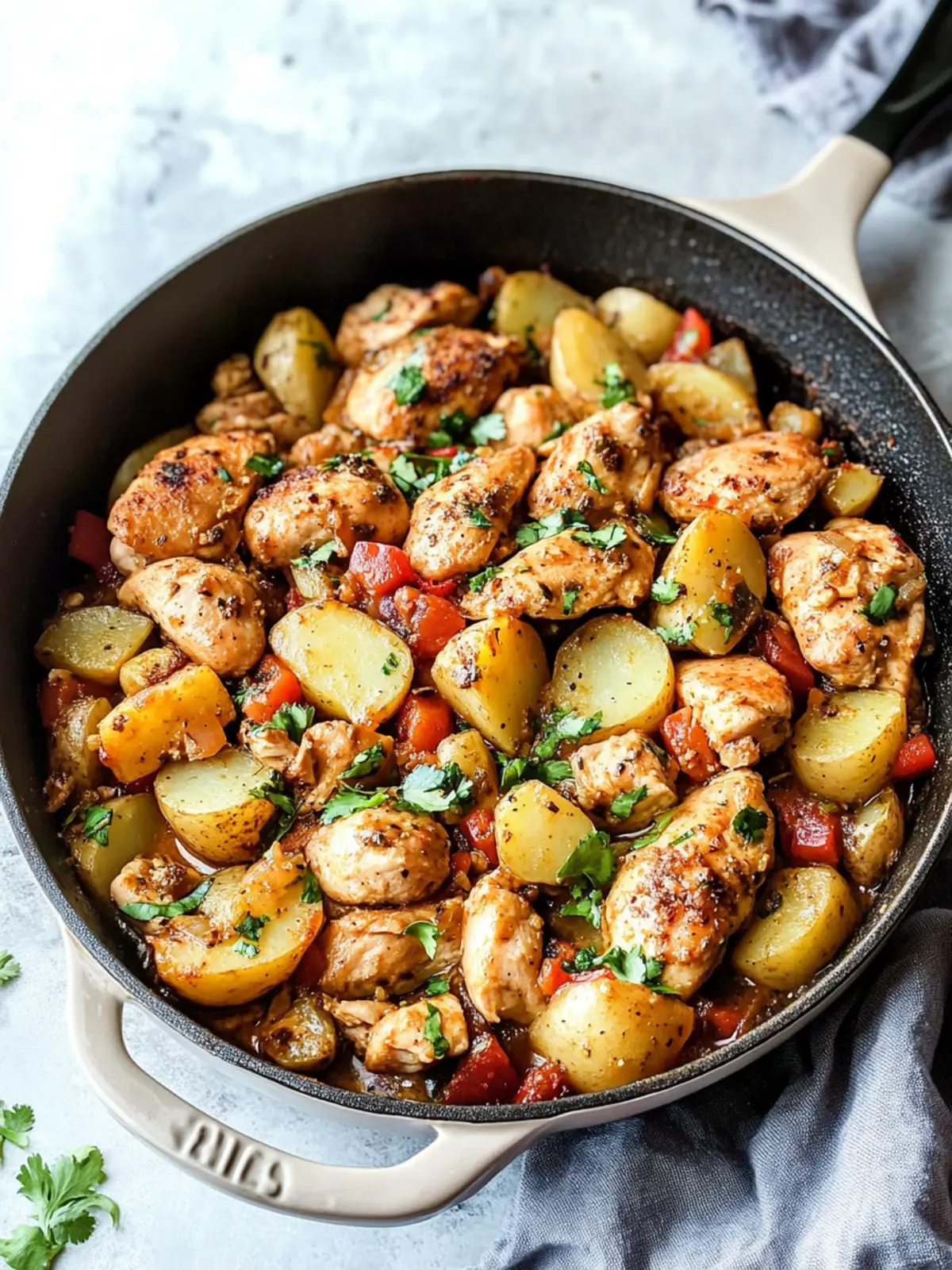 Savor the Flavor: Green Chile Chicken & Potato Skillet Delight 5 Green Chile Chicken & Potato Skillet