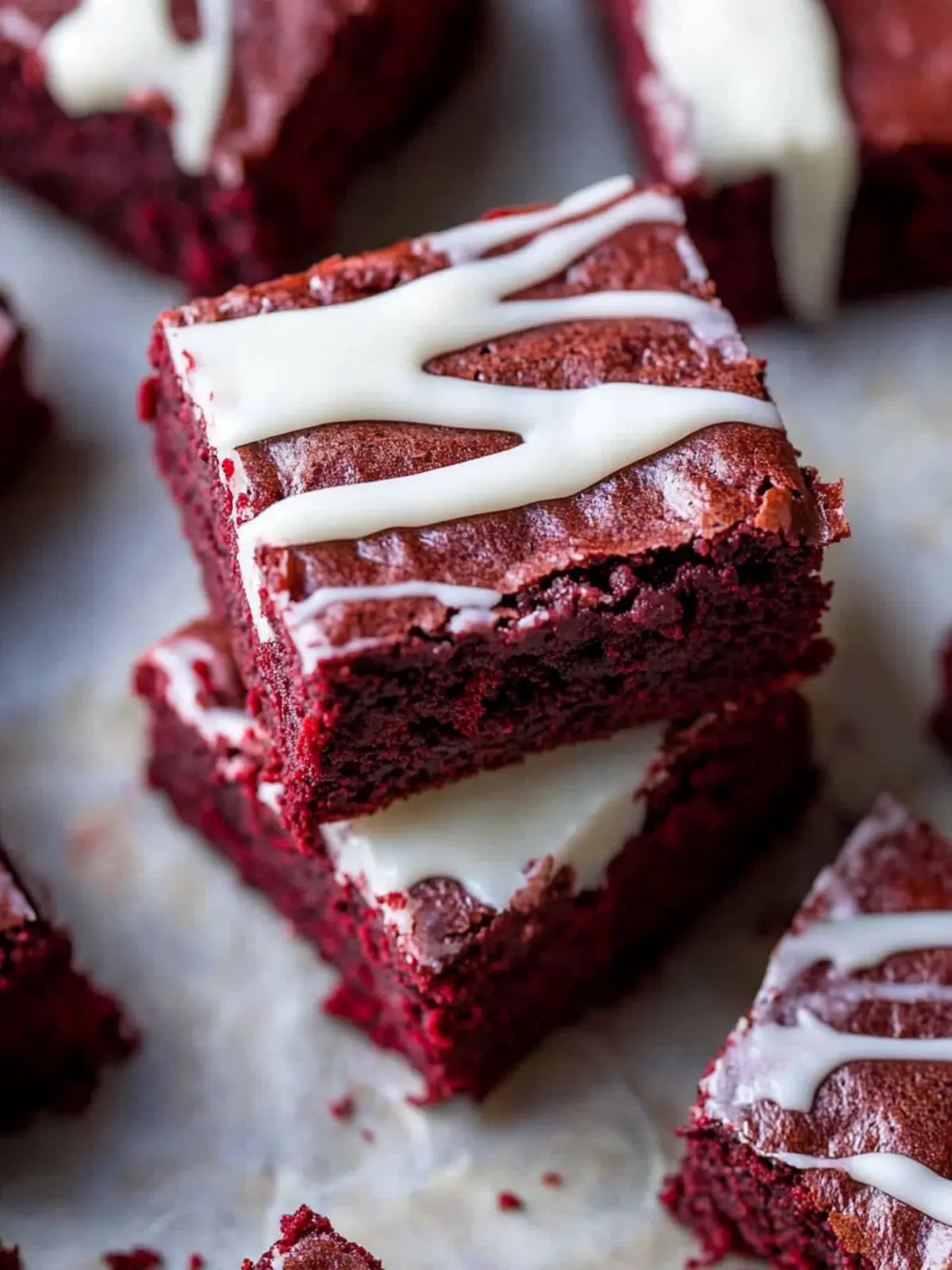 Fudgy Red Velvet Brownies That Steal the Show Every Time 2 Fudgy Red Velvet Brownies