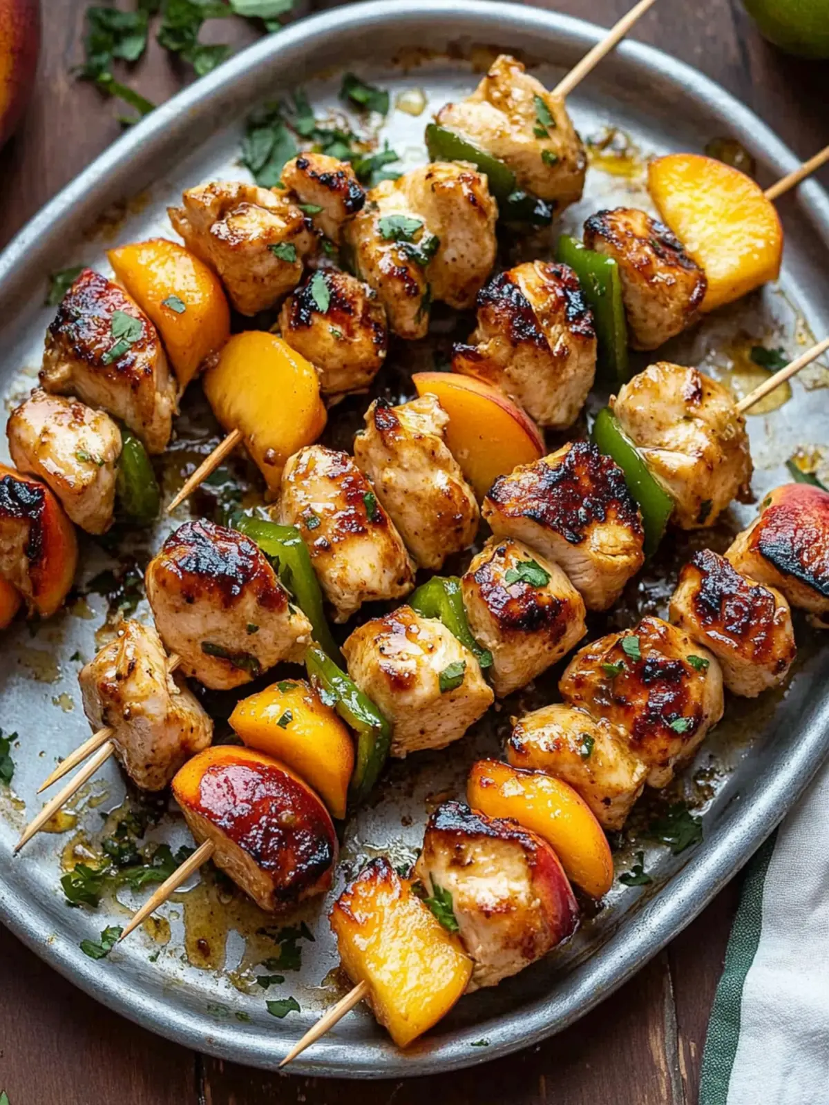 Jalapeno Peach Chicken Skewers: Sweet & Spicy Delight! 3 Jalapeno Peach Chicken Skewers